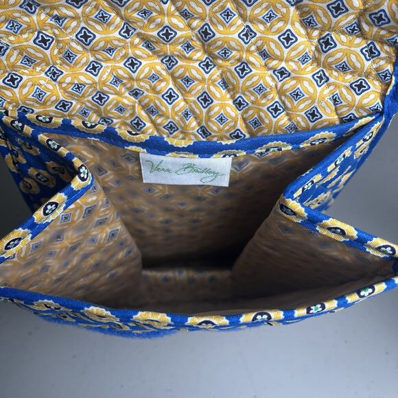 Vera Bradley Out To Lunch Riviera Blue Hook Loop Closure Plastic Lined Lunchbox - Picture 7 of 10